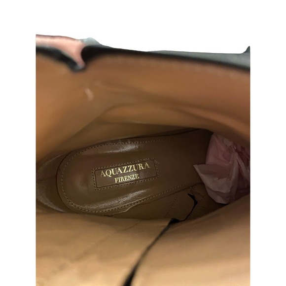 AQUAZZURA Women’s Quant haircalf ankle booties boots Zip / Italy / Sz 36.5 Sz 6 - Picture 4 of 9